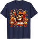 Thanksgiving Sheltie With Gnomes Fall Leaves Pumpkins T-Shirt - T-Shirt | Navy