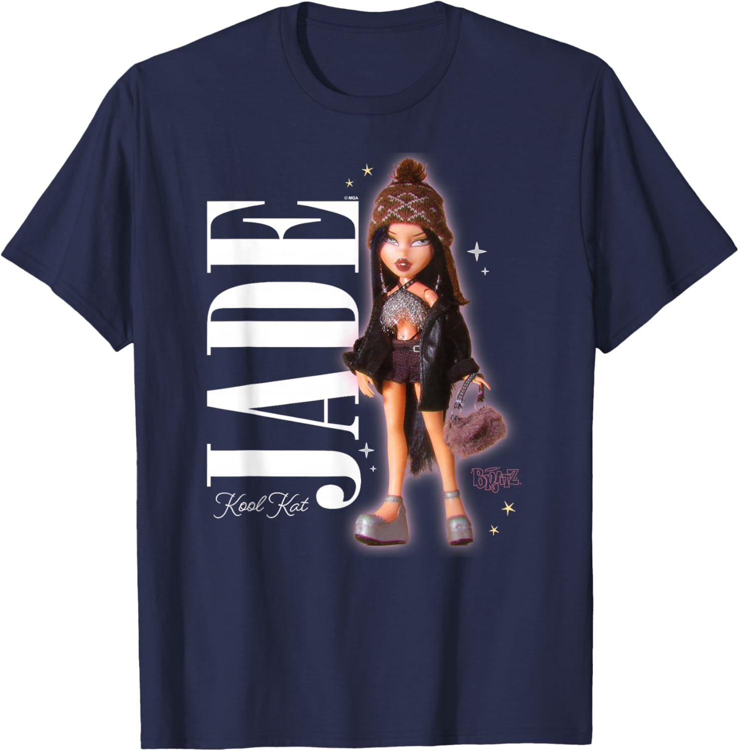 Bratz - Jade Kool Kat T-Shirt - T-Shirt | Navy