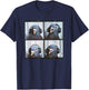 Pigeon Wearing Headphones Singing Pigeon Fancier Photobooth T-Shirt - T-Shirt | Navy