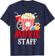 Movie Party Movie Night Movie Birthday T-Shirt - T-Shirt | Navy