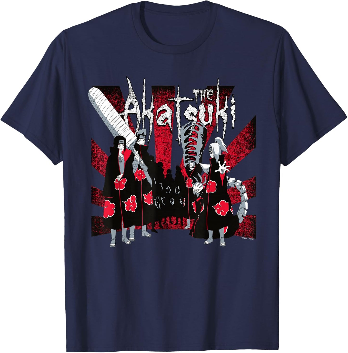 Naruto Shippuden The Akatsuki T-Shirt - T-Shirt | Navy