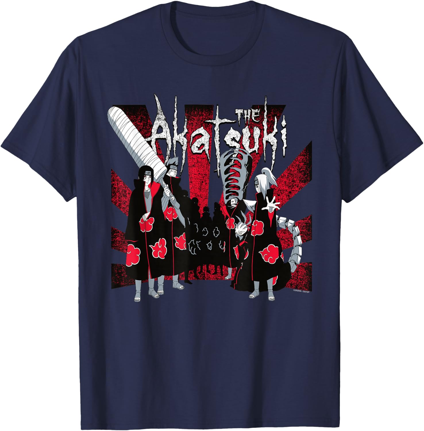 Naruto Shippuden The Akatsuki T-Shirt - T-Shirt | Navy