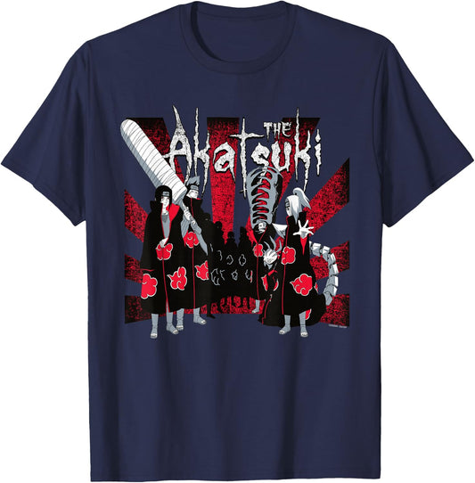Naruto Shippuden The Akatsuki T-Shirt - T-Shirt | Navy