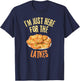 I'm Just Here For The Latkes Funny Food Lover T-Shirt - T-Shirt | Navy