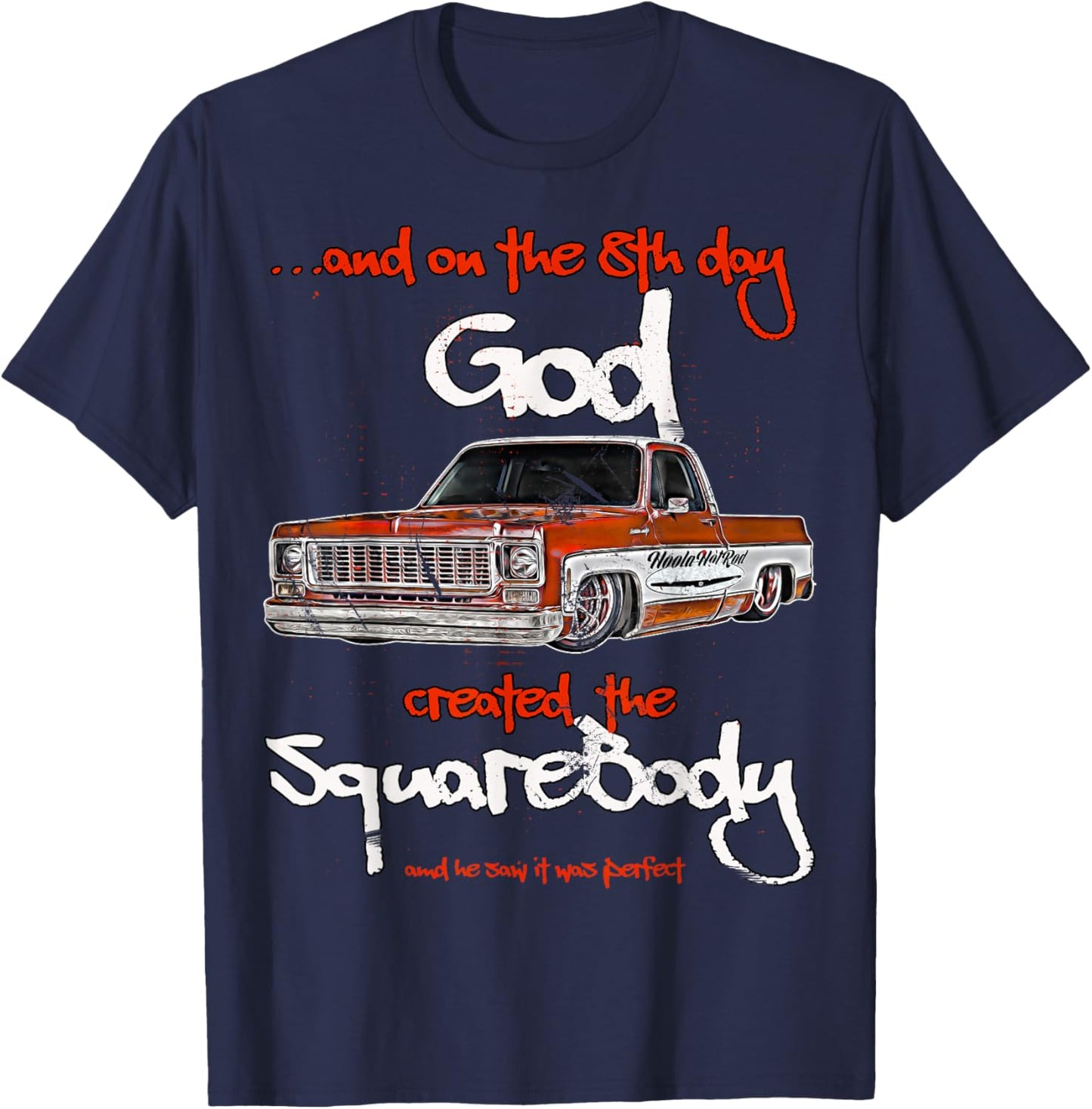Jimmy,slammed,Squarebody Truck,Suburban,Blazer,Silverado,C10 T-Shirt - T-Shirt | Navy