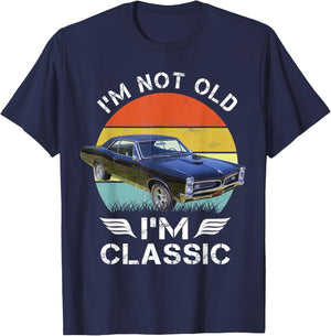 1967 67 GTO Classic Car Old School Muscle Car T-Shirt - T-Shirt | Navy