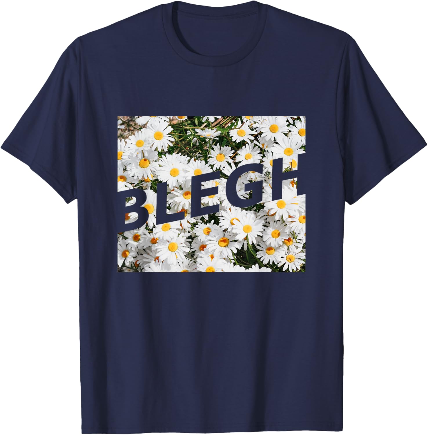 BLEGH Daisy Flower Collection T-Shirt - T-Shirt | Navy