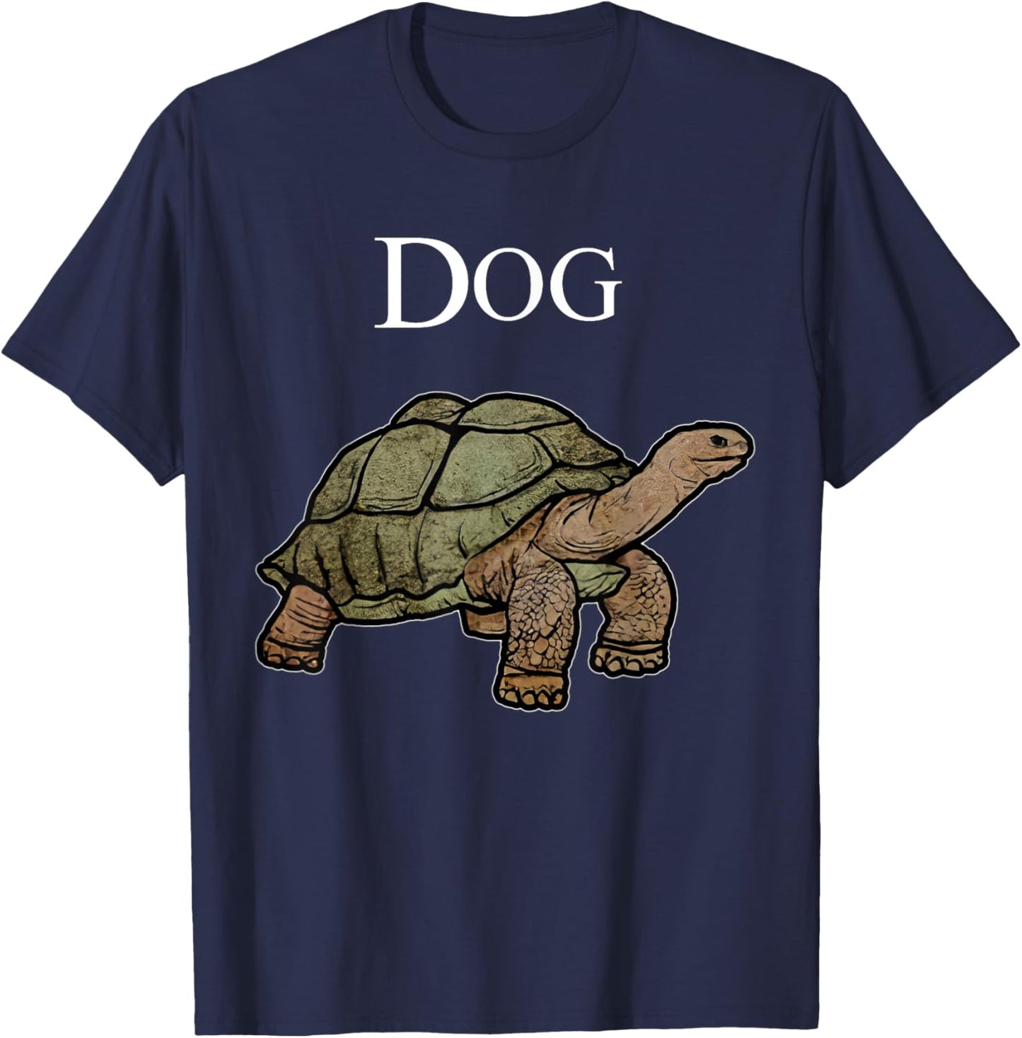 Dog Turtle Meme Funny Joke Dogs for Women T-Shirt - T-Shirt | Navy