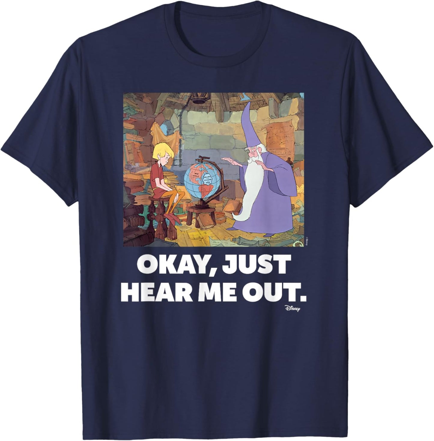 The Sword and the Stone- Just Hear Me Out T-Shirt - T-Shirt | Navy