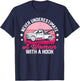 Retro Tow Truck Driver Women Never Underestimate Woman Hook T-Shirt - T-Shirt | Navy
