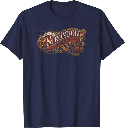 Disney Pinocchio Great Stromboli Show T-Shirt - T-Shirt | Navy