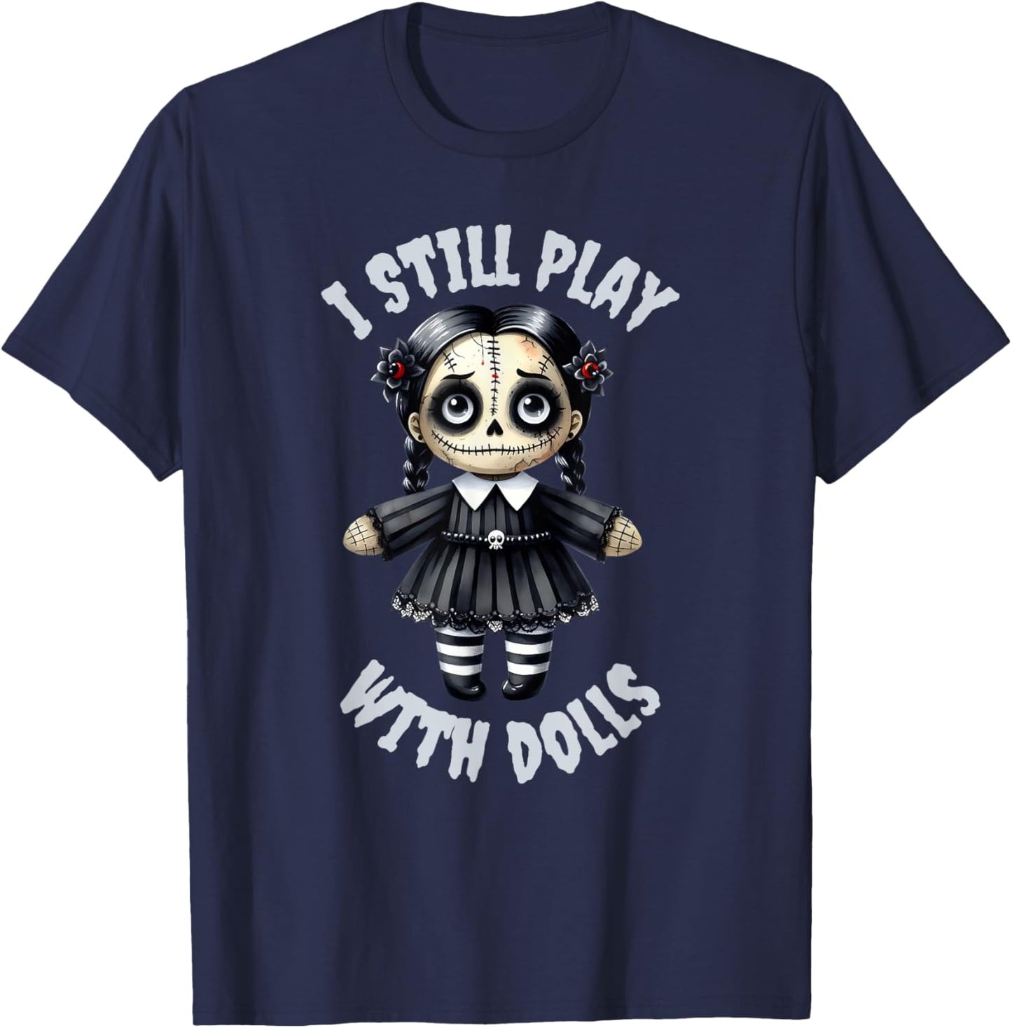 VooDoo Doll Graphic Halloween Costume T-Shirt - T-Shirt | Navy
