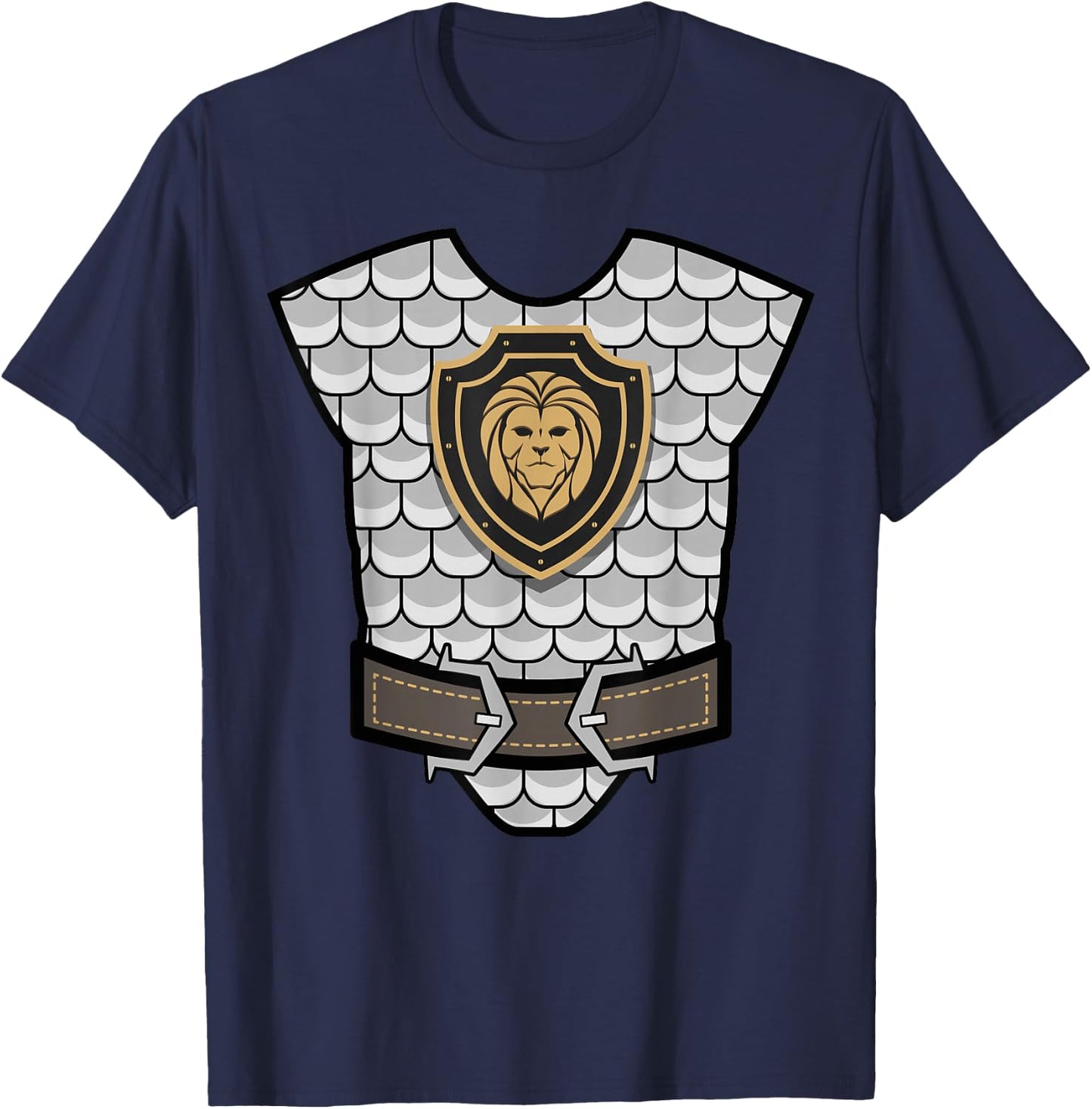 Medieval Knight Costume - Halloween Armor T-Shirt - T-Shirt | Navy