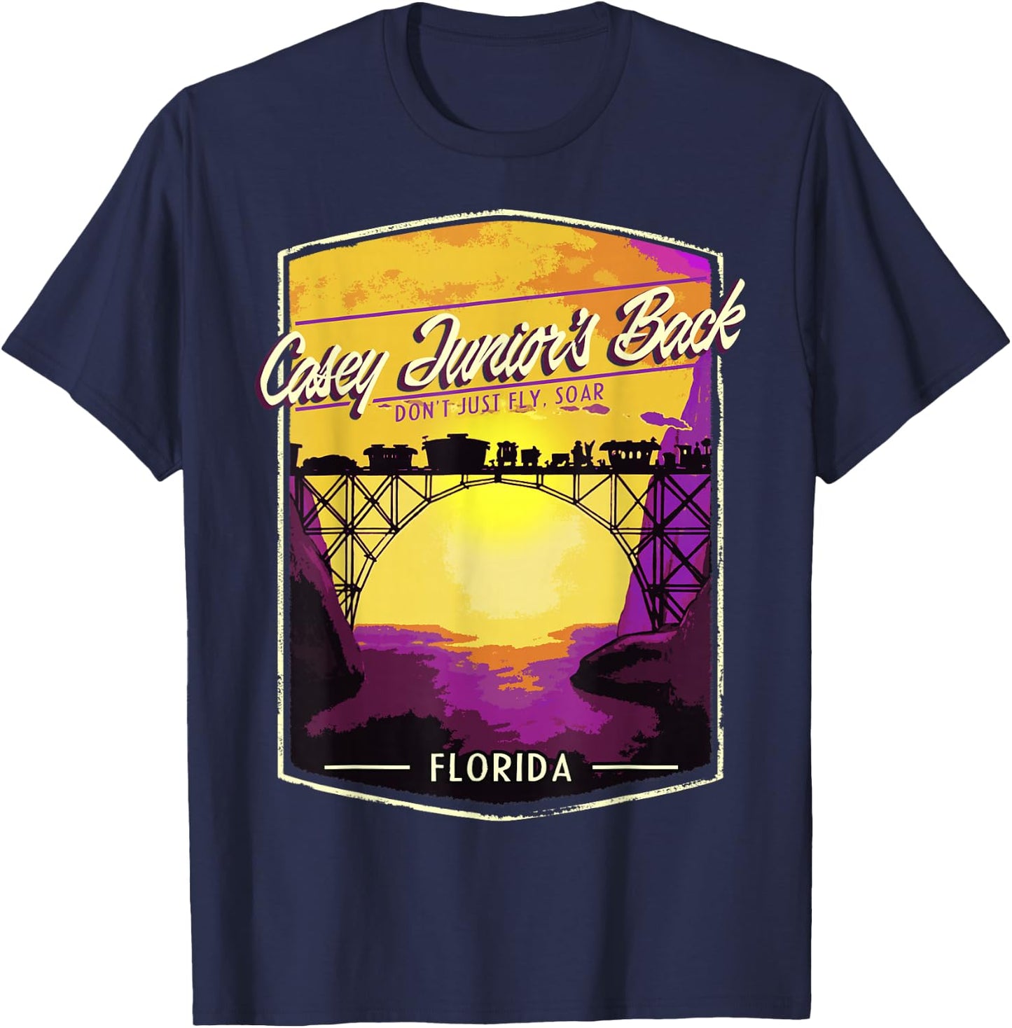Disney Dumbo Casey Junior's Back Florida T-Shirt - T-Shirt | Navy