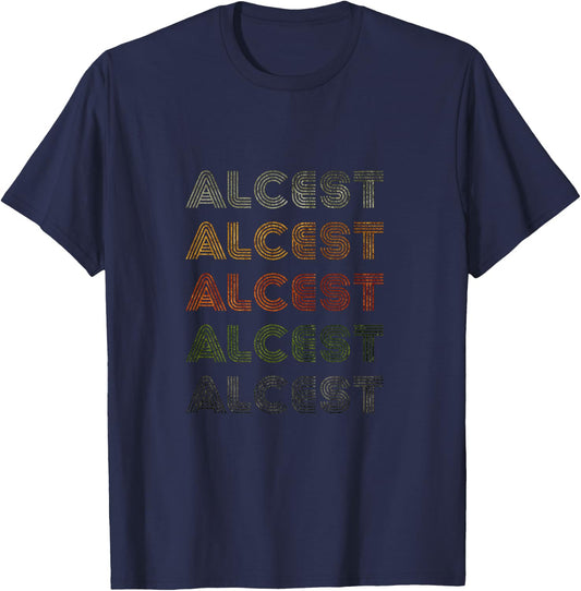 Love Heart Alcest Grunge Vintage Style Black Alcest T-Shirt - T-Shirt | Navy