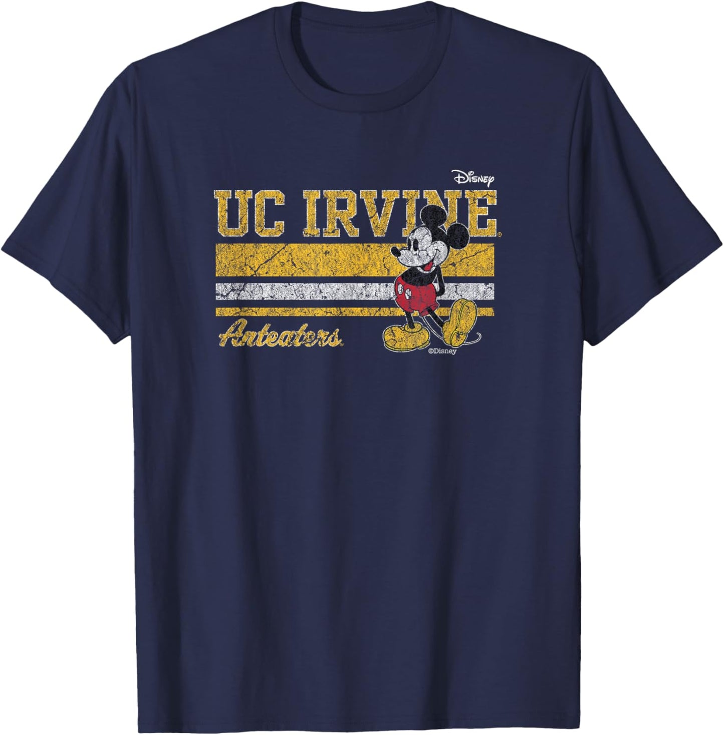 Cal Irvine Anteaters Mickey Mouse Vintage Navy T-Shirt - T-Shirt | Navy