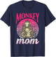 Monkey Mom Saying Monkeys Animal Lover Mother Mommy Mama T-Shirt - T-Shirt | Navy