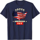 USA Flag Patriotic Proud American VET - Veterans T-Shirt - T-Shirt | Navy
