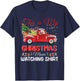 This Is My Christmas Movie Watching with Vintage Truck T-Shirt - T-Shirt | Navy