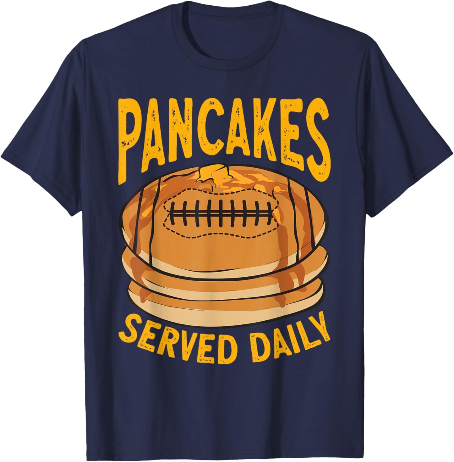Pancake Breakfast Pancake T-Shirt - T-Shirt | Navy