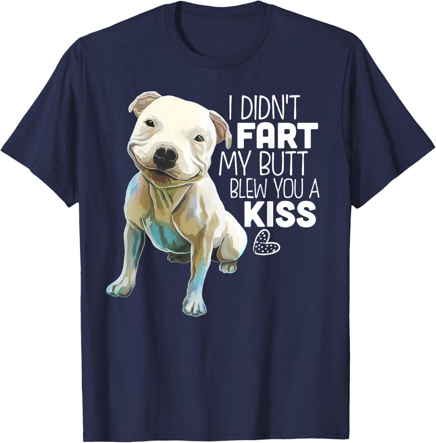 Pit Bull Shirt, Funny Dog Lover Gift Women T-Shirt - T-Shirt | Navy