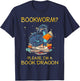 Bookworm Please I'm A Book Dragon T-Shirt - T-Shirt | Navy
