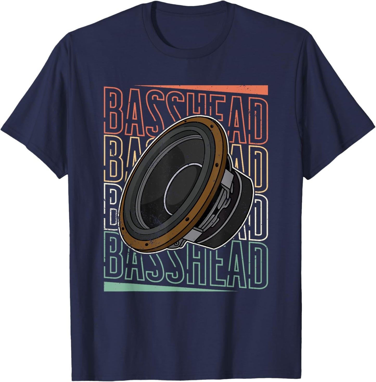 Subwoofer Sound Engineer Audio Synthesizer Music Mixer T-Shirt - T-Shirt | Navy