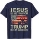 Jesus Is My Savior Trump Is My Dancer QR Trump Dancing Code T-Shirt - T-Shirt | Navy
