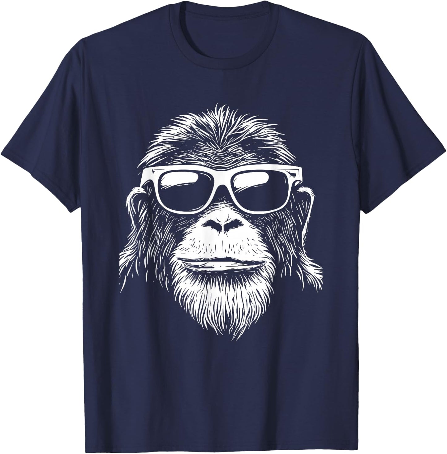 Orangutan Monkey Sunglasses T-Shirt - T-Shirt | Navy