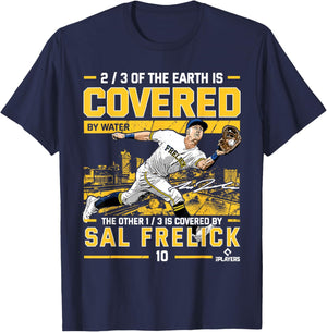 Covered Sal Frelick Milwaukee Baseball MLBPA T-Shirt - T-Shirt | Navy