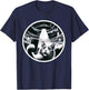 Whisker-ed Away: Cat's Hilarious UFO Abduction Selfie T-Shirt - T-Shirt | Navy