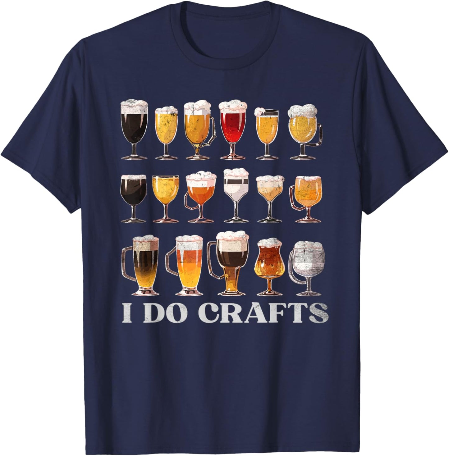 Craft Beer Vintage - I Do Crafts Home Brew Costume T-Shirt - T-Shirt | Navy