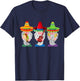 Cinco De Mayo Gnome Tacos Mexican Gift Men Women Kids T-Shirt - T-Shirt | Navy