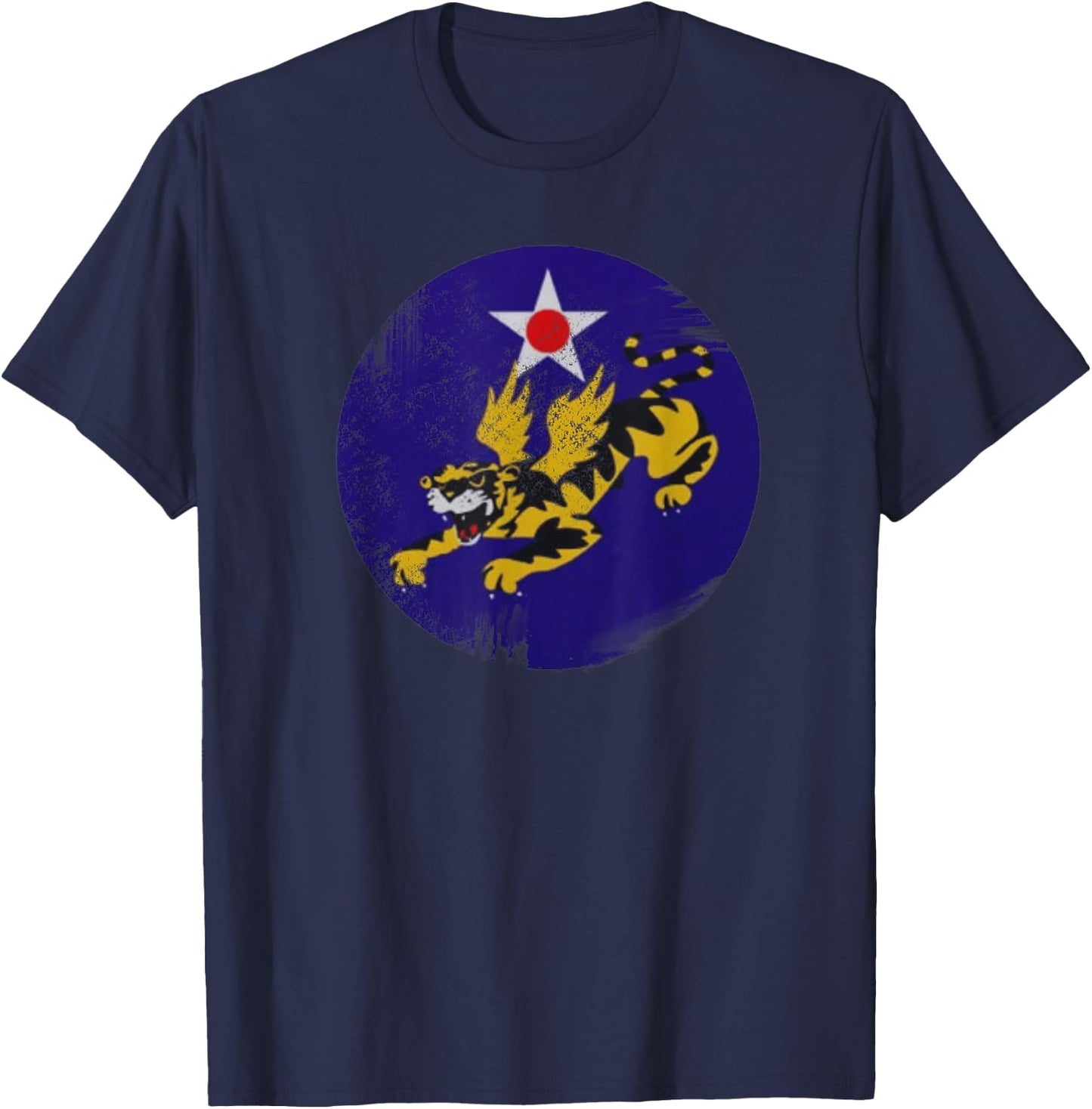 Flying Tigers 14th Space Command Vandenberg T-Shirt - T-Shirt | Navy