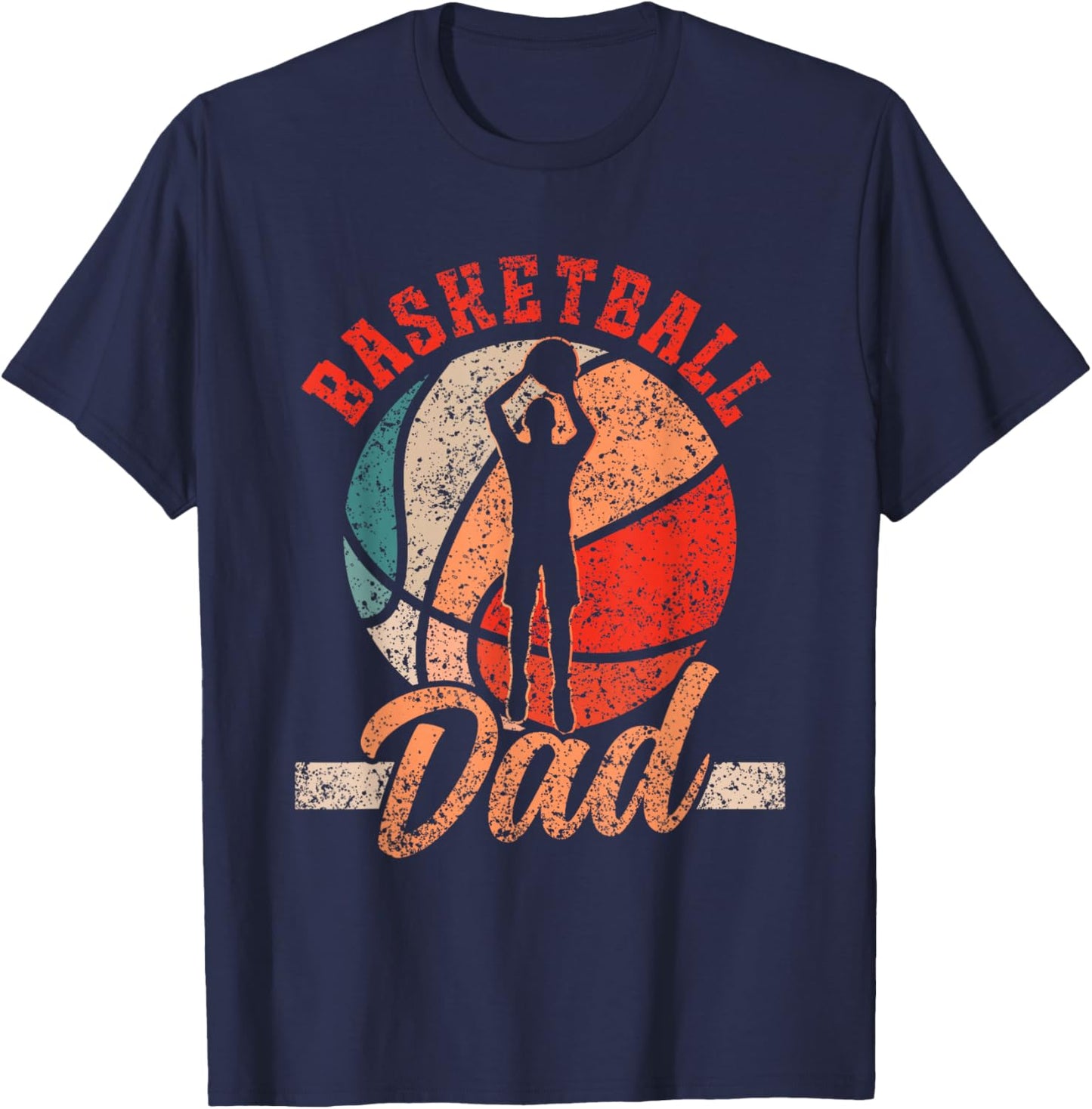 Basketball Father Basketball Player Dads Basketball Dad T-Shirt - T-Shirt | Navy
