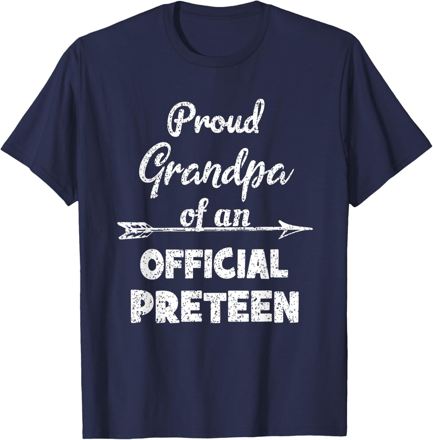 Proud Grandpa Of An Official Preteen 12th Birthday Party T-Shirt - T-Shirt | Navy