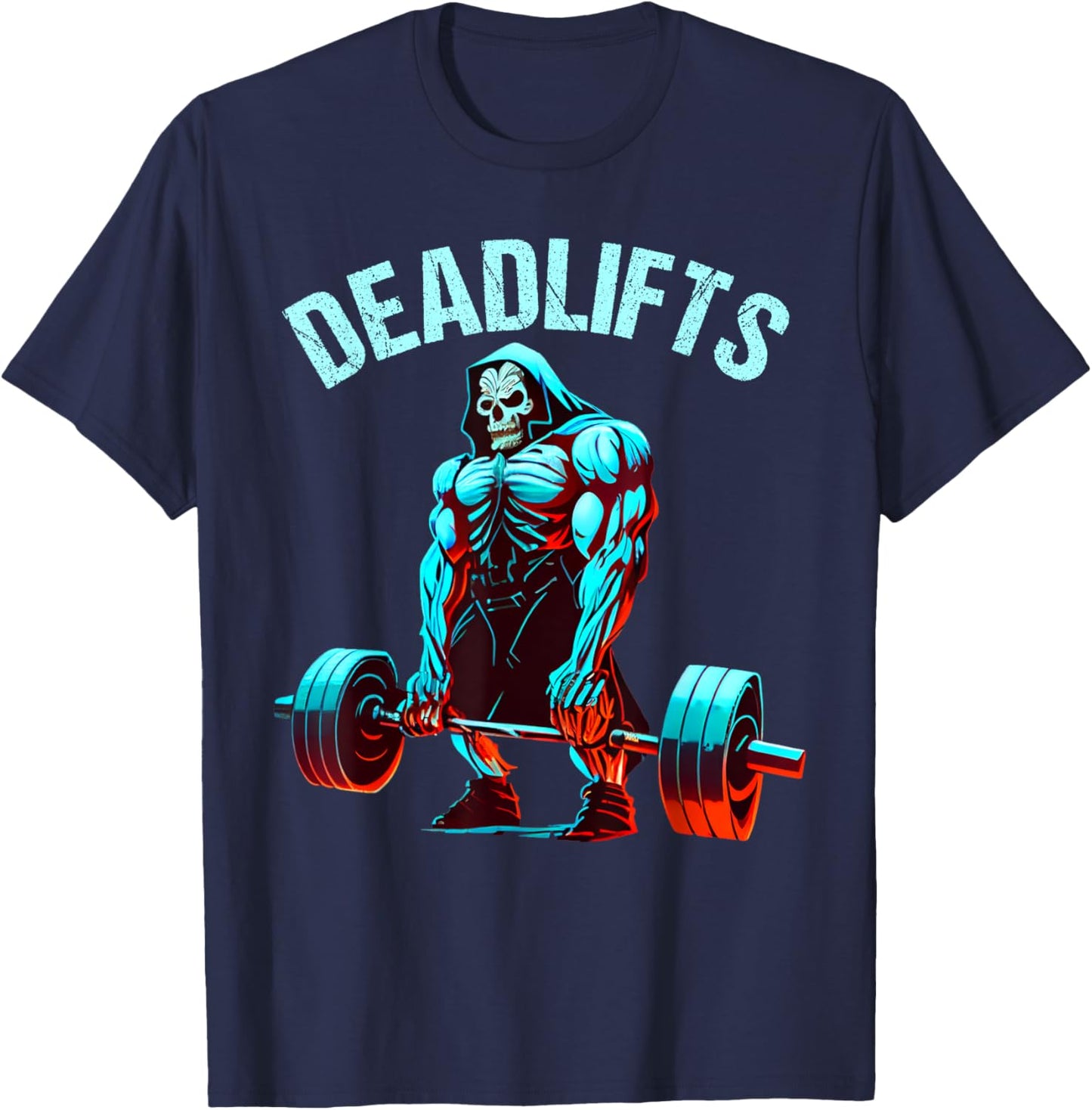 Deadlifts Gym Fitness Funny Workout T-Shirt - T-Shirt | Navy