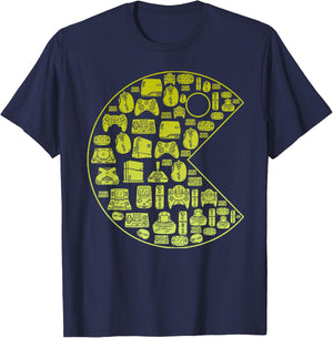 Vintage Video Game Player 1980 Retro Millennial Gamer T-Shirt - T-Shirt | Navy