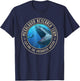 Megalodon Research Team Logo Emblem Dinosaur Shark T-Shirt - T-Shirt | Navy