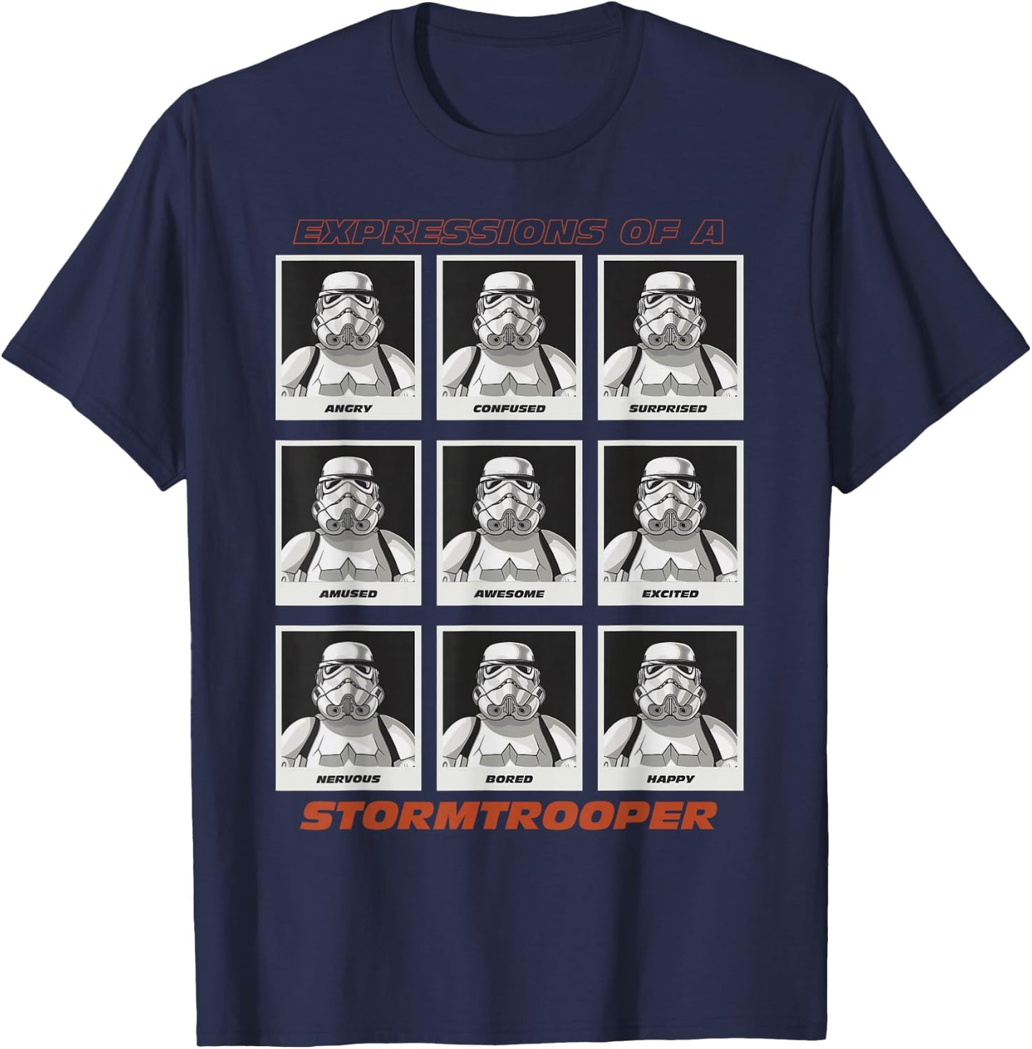 Star Wars Expressions of a Stormtrooper T-Shirt - T-Shirt | Navy