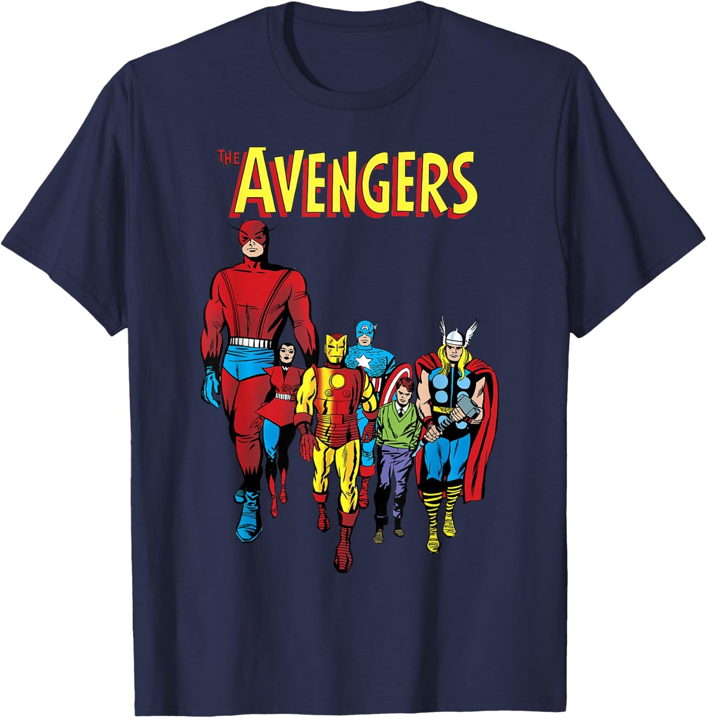 Marvel The Avengers Original Group Shot T-Shirt - T-Shirt | Navy