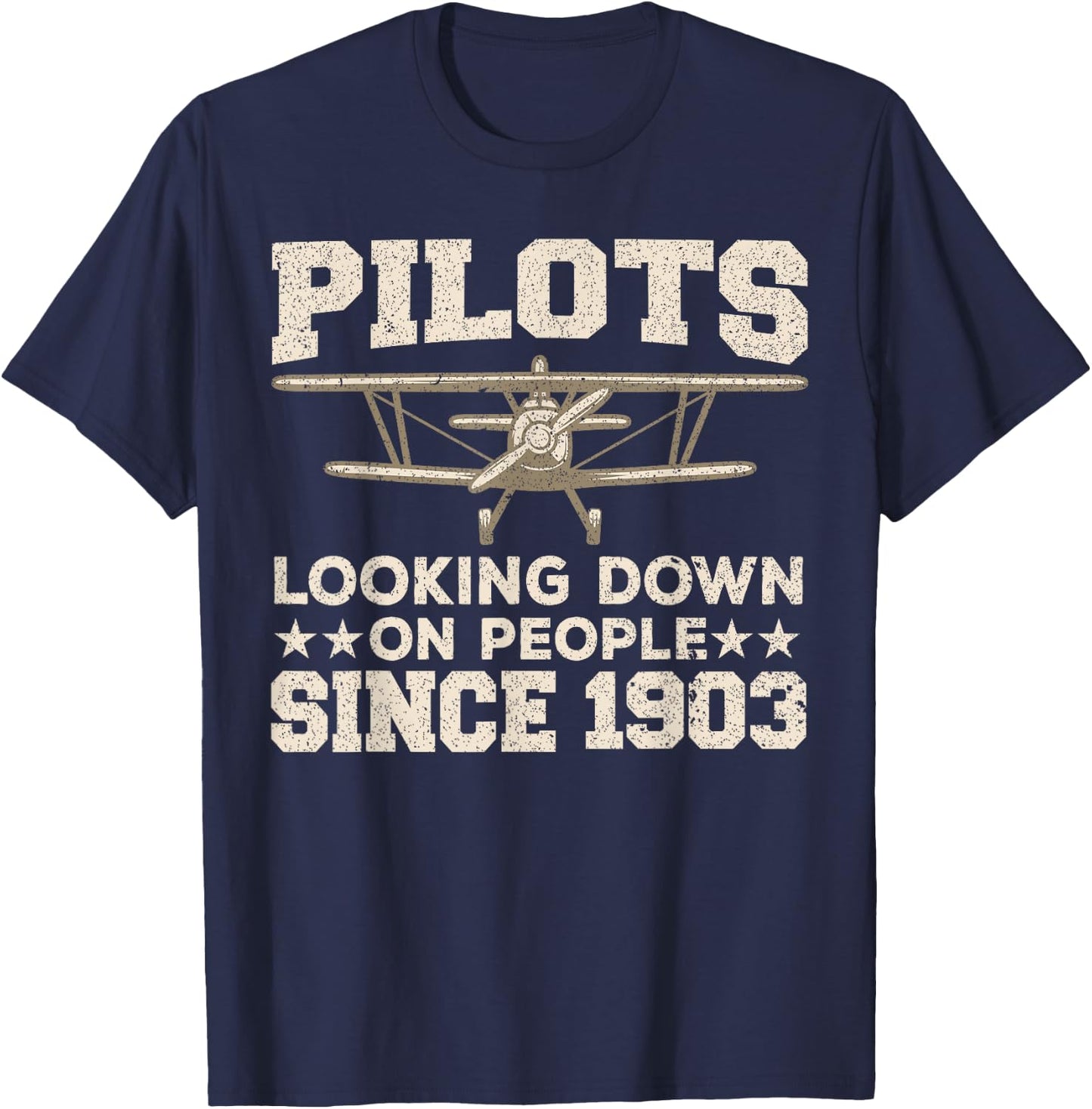 Funny Pilot Design Women Aviation Airplane Pilot T-Shirt - T-Shirt | Navy