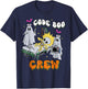Code Boo Crew Funny Ghost Nurse Halloween Costume Nursing T-Shirt - T-Shirt | Navy