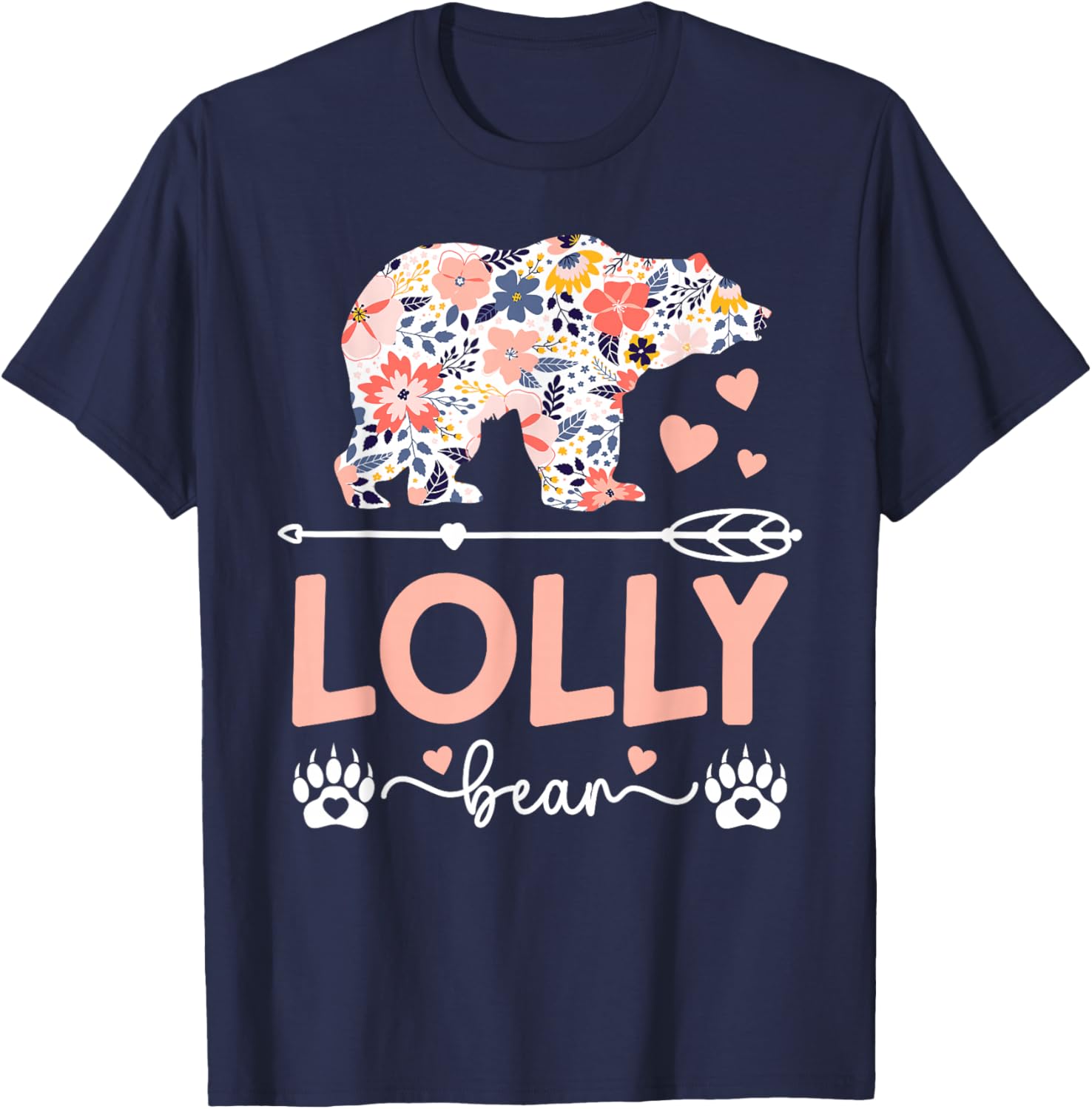 Lolly Bear Lolly Grandma Lolly Grandmother T-Shirt - T-Shirt | Navy