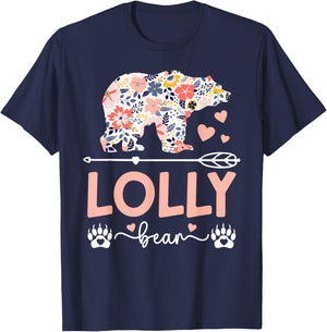 Lolly Bear Lolly Grandma Lolly Grandmother T-Shirt - T-Shirt | Navy
