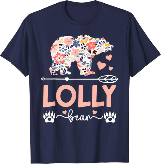 Lolly Bear Lolly Grandma Lolly Grandmother T-Shirt - T-Shirt | Navy