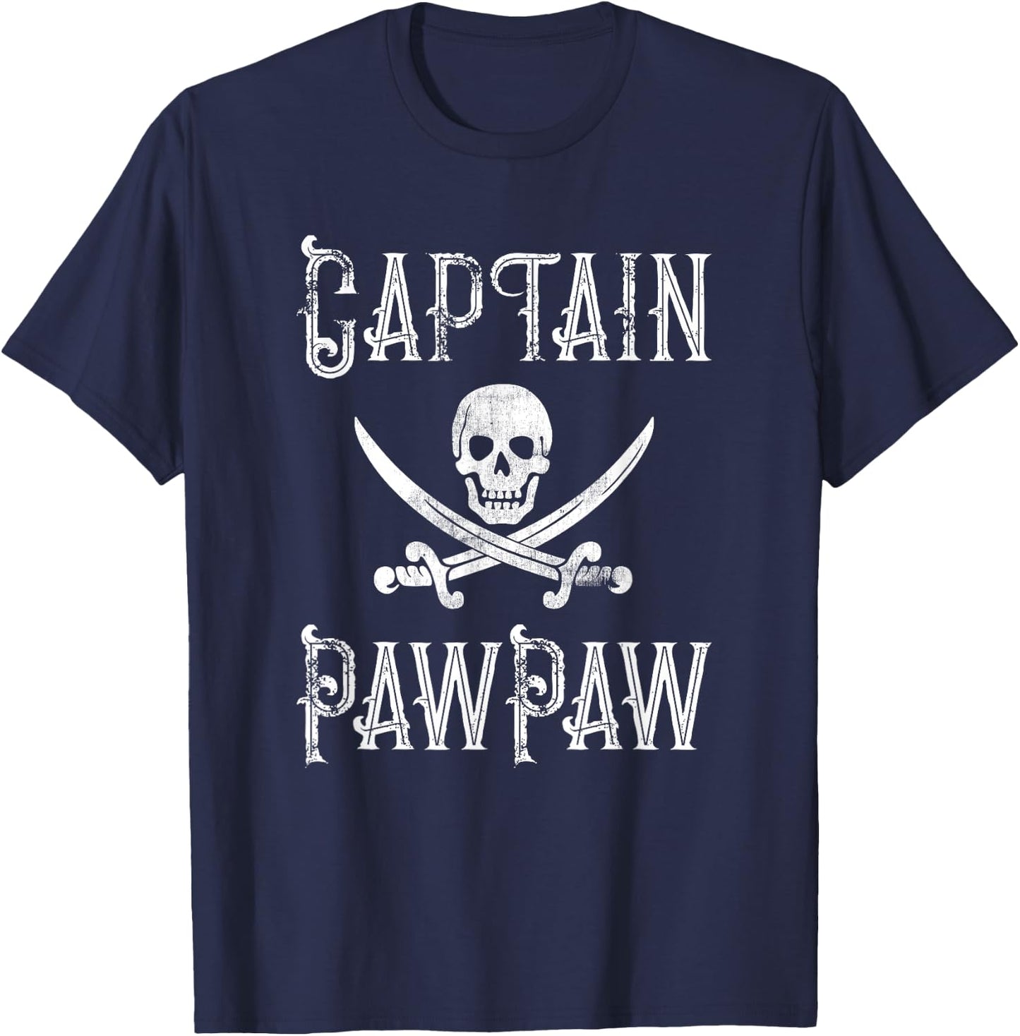 Boat Captain PawPaw - Boating Grandpa Nautical T-Shirt - T-Shirt | Navy