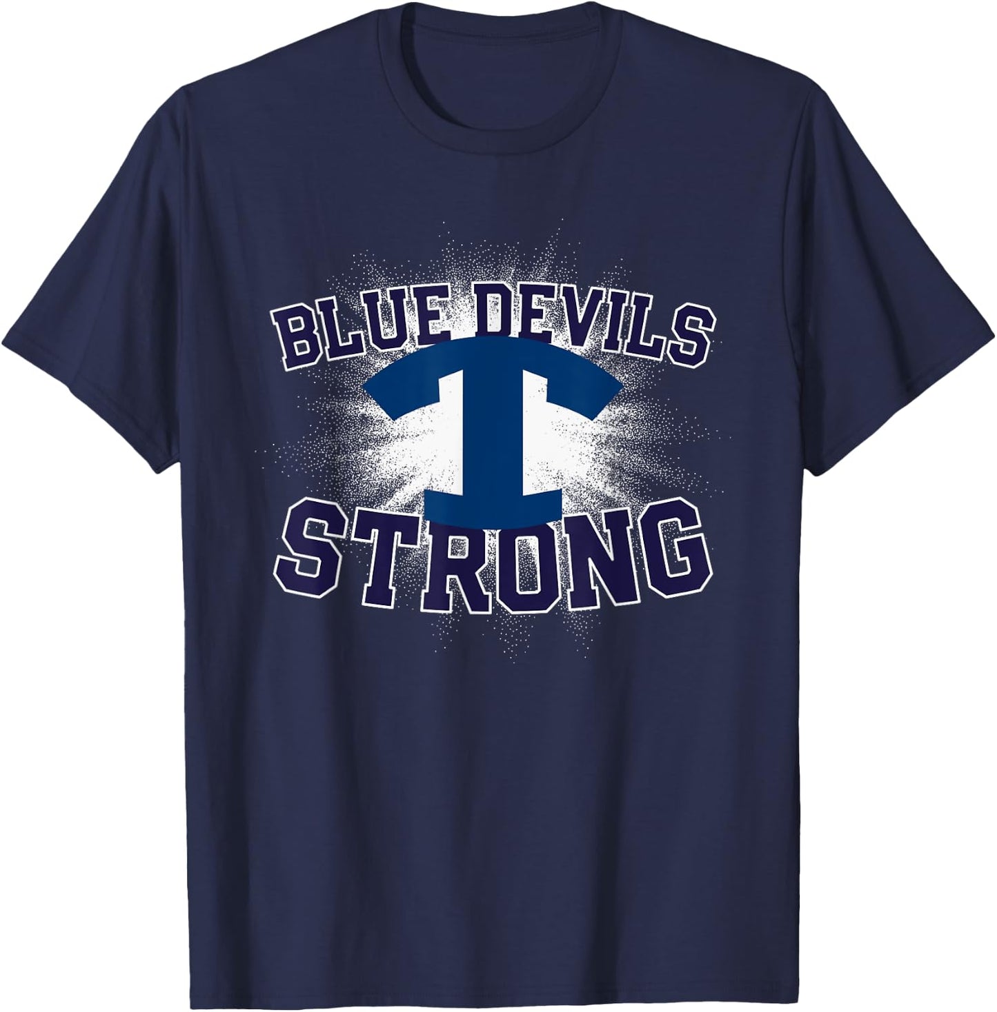 Tift County Blue Devils Logo Strong Flag HS T-Shirt - T-Shirt | Navy