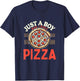 Funny Pizza Lover Foodie Pizza Boys Pizza T-Shirt - T-Shirt | Navy