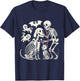 Funny Skeleton Veterinarian Animal Lovers Spooky Halloween T-Shirt - T-Shirt | Navy
